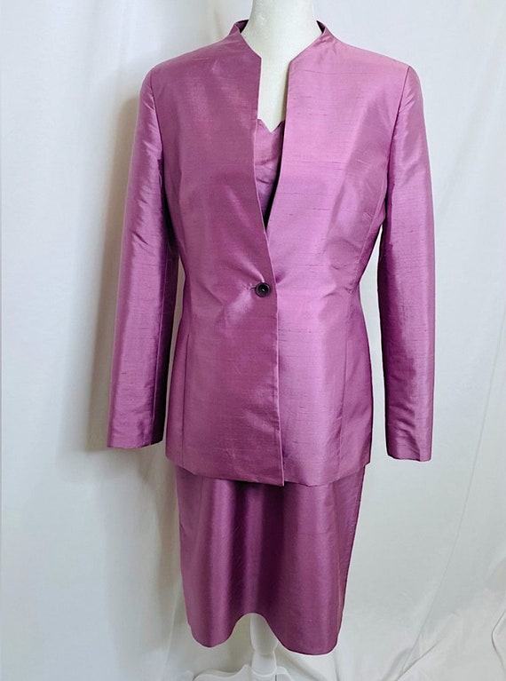 Vintage Rena Rowan Dress Suit 100% Silk