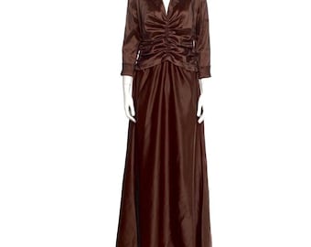 Tadashi Shoji Metallic Sheen Gown