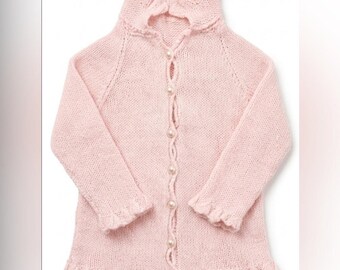 VTG 60s Handmade Crochet Baby Cardigan