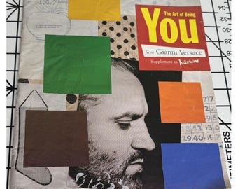 The Art Of Being You From Gianni Versace Supplement To Interview RARE Magazine