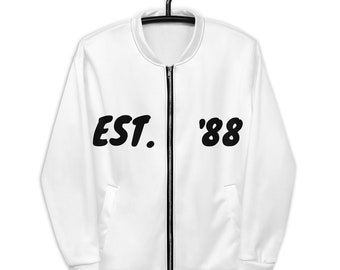 BlkWt.Co - ""Est. '88"" - Unisex Bomberjacke."