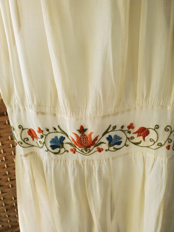 1920s Embroidered Peasant Hungarian Dress - image 6