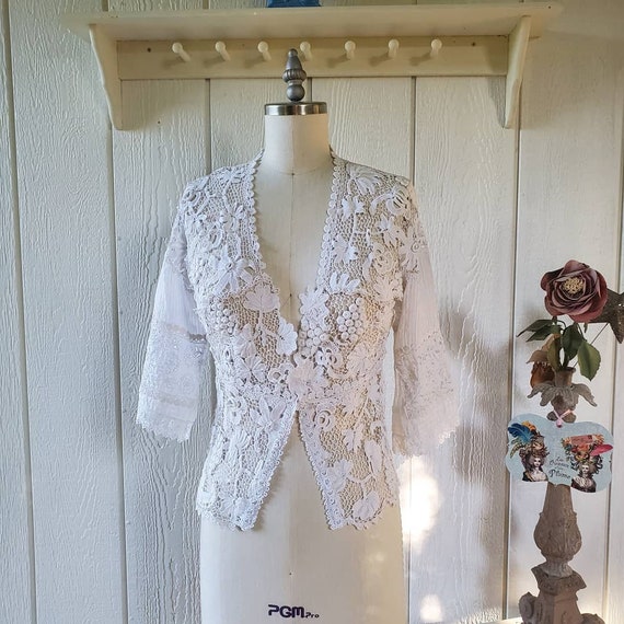 Edwardian Irish Crochet Jacket