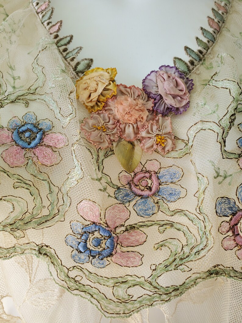 1900s Edwardian Style Sheer Lace Handmade Blouse - Etsy