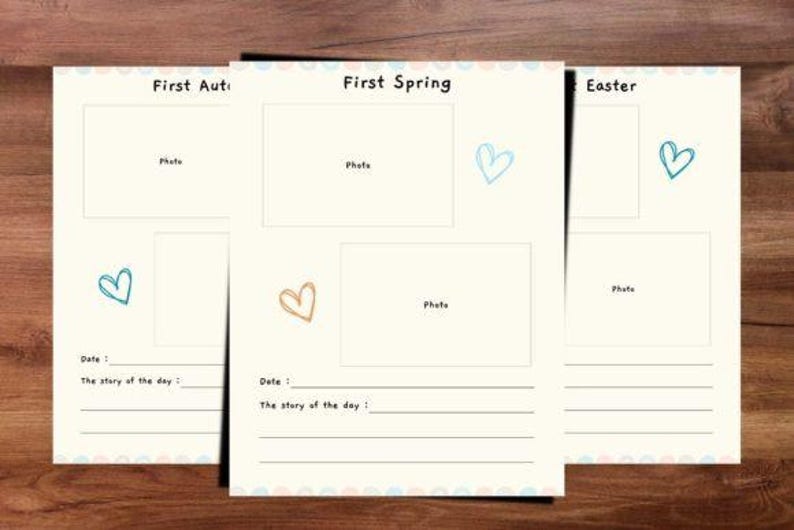 Printable Baby Book Template Bundle - Etsy