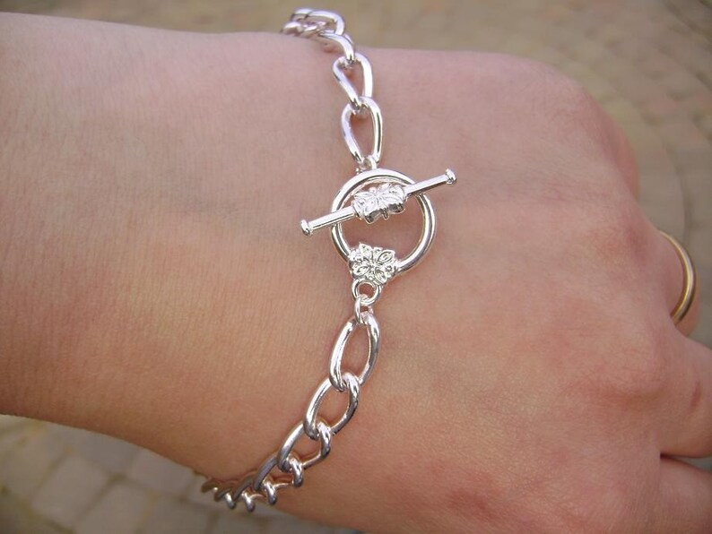 BULK Bracelet Base for Charm Bracelets Chain Silver ptd Etsy