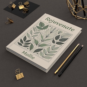 Dziennik o tematyce botanicznej, planer ogrodowy, notatnik inspirowany naturą, osobisty pamiętnik, prezent dla miłośnika roślin, organizer ogrodniczy, prezent dla ogrodnika