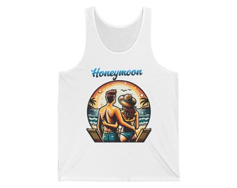 Beach "Honeymoon" Unisex Jersey Tank