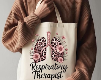 Pulmones florales de leopardo PNG, diseño de sublimación para terapeuta respiratorio (descarga digital)