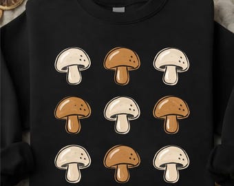 Diseño PNG de estampado de setas para sublimación, camiseta con estampado cottagecore (descarga digital)