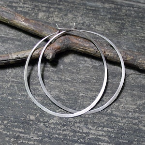 Sterling silver hoop earrings / boho hoops / basic hoops / gift for her / jewelry sale / minimalist earrings / sterling silver earrings