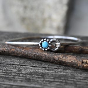Kingman Türkis Sterling Silber Daisy Armreif Armband