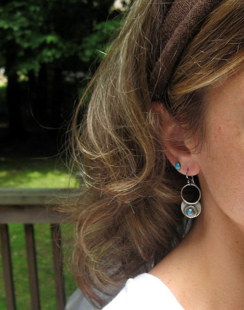 Rainbow moonstone earrings / moonstone dangle earrings / gift for her / jewelry sale / sterling silver dangle earrings / rainbow earrings image 2