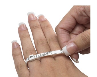 Ring Sizer / plastic ring size finder / reusable ring sizer / find your ring size / mens ring / womens ring / girls ring / sizer