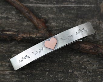 本物のヴィンテージ シャネル ヘアクリップ | シルバー ココマーク