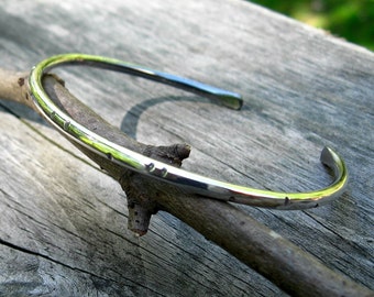Silver cuff bracelet / textured cuff bracelet / sterling silver cuff bracelet / gift for her / jewelry sale / stacking cuff bracelet