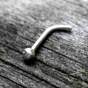 Sterling Silver Nose Stud: 20 Gauge, 2mm Bud