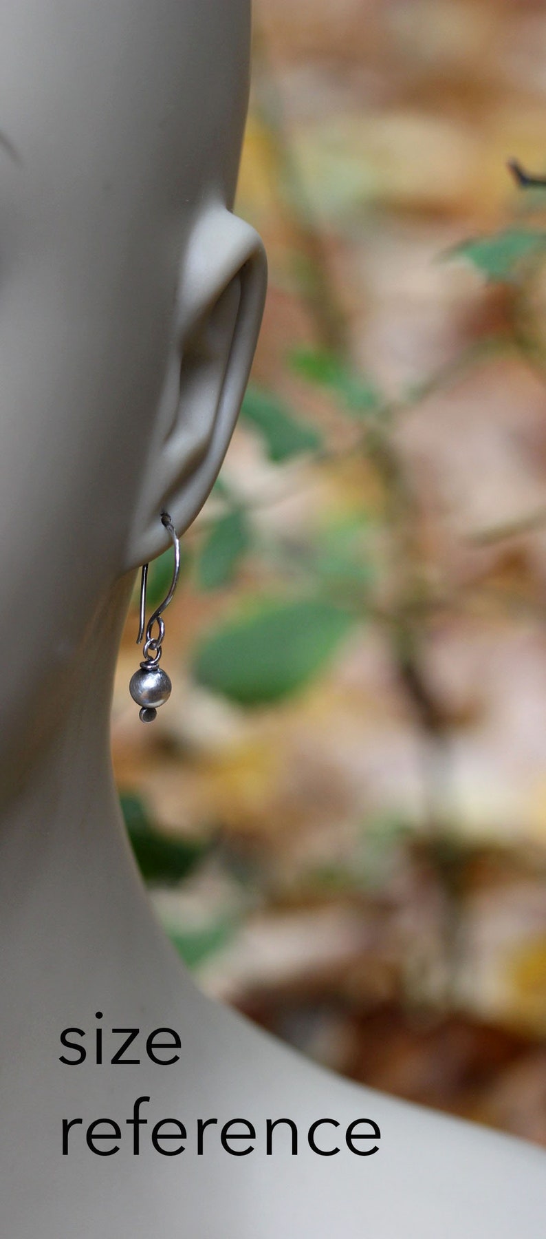 silver dangle earrings simple