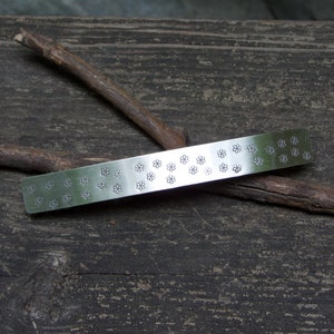 Daisy Sterling Silver Barrette: Medium/Large Boho Hair Clip