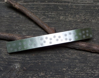 Daisy Sterling Silver Barrette: Large Boho Hair Clip