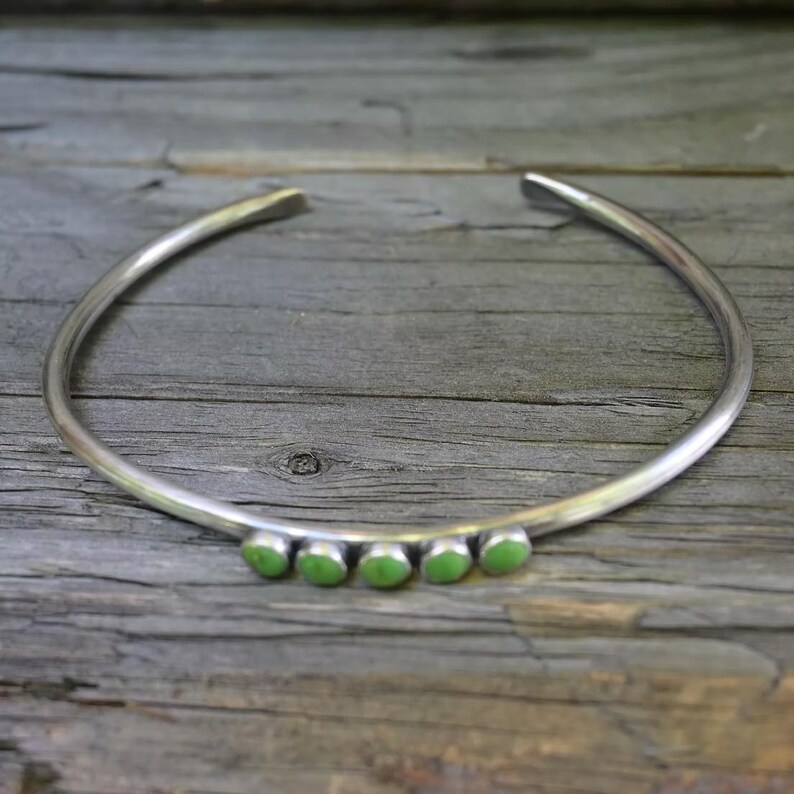 Mohave Turquoise Sterling Silver Cuff Bracelet image 3