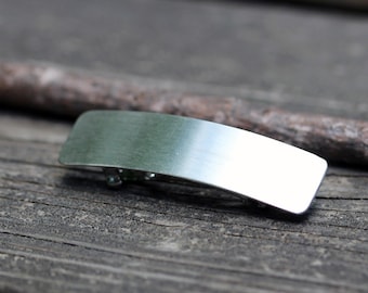 Sterling Silver Barrette: Petite Bangs Hair Clip