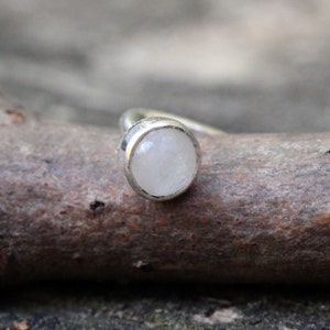 Rainbow moonstone nose stud / moonstone nose ring / sterling silver nose stud / gift for her / jewelry sale /  moonstone jewelry