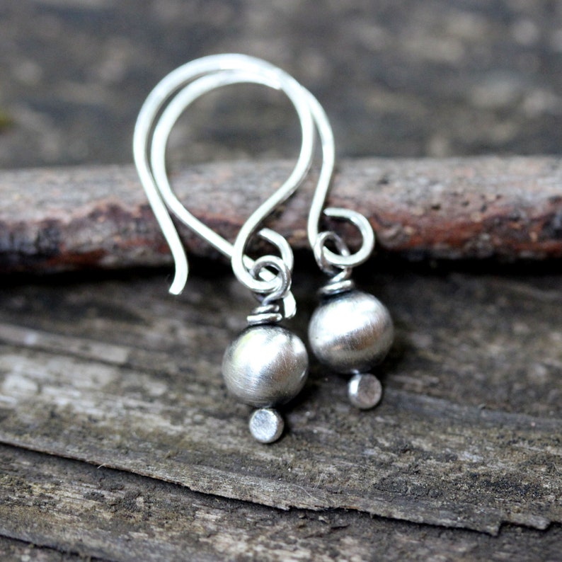 silver dangle earrings simple