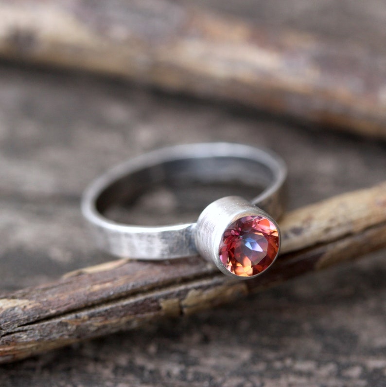 Anastasia topaz ring sterling silver ring gemstone ring gift for her jewelry sale rustic gemstone ring boho ring stackable ring