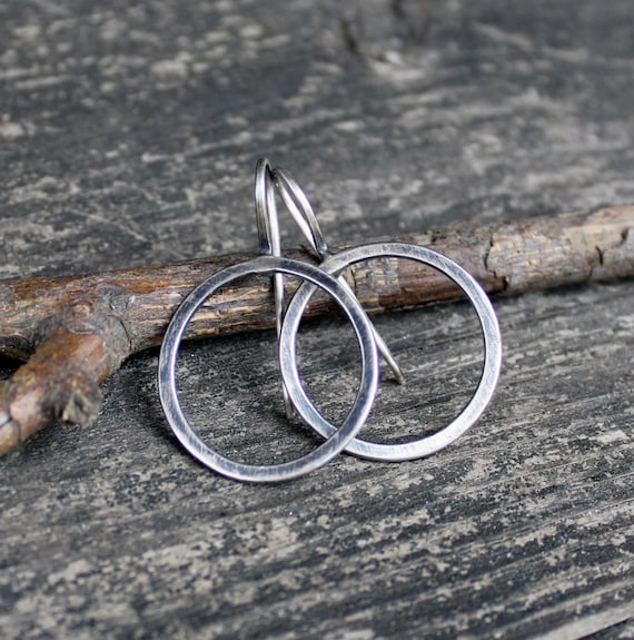 Silver hoop cheap earrings sale