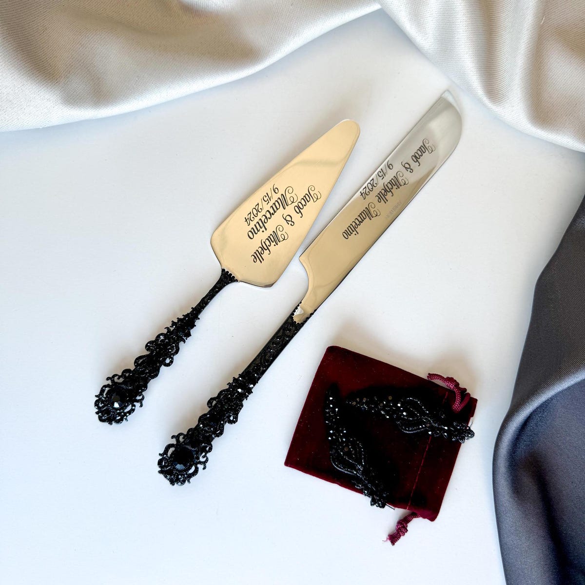 Wedding Cake Cutting Set - Etsy