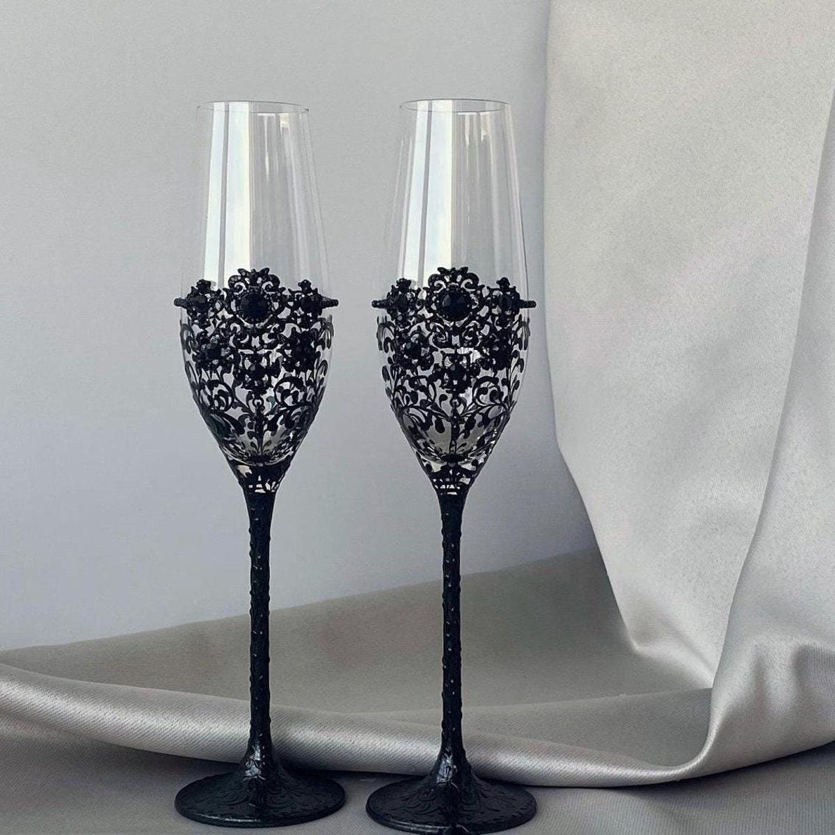 Set of Wedding Flutes - Etsy