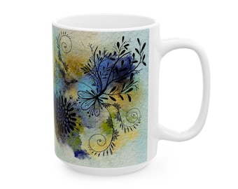 Enlivened Ceramic Mug, 15oz