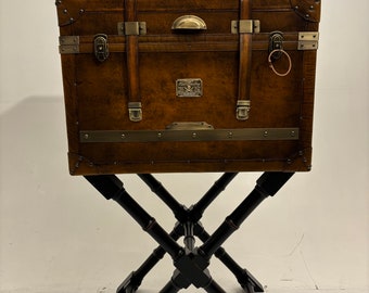 Leather Chest with Legs