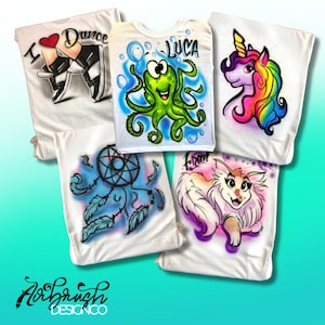 Custom Airbrush T-shirt & Sweatshirt - Cartoons | Anime | Game Characters | Logos | Illustrations