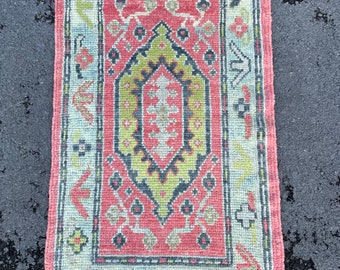 Rug 2 x 4, Turkish Rug, Oushak RUG, Floor Rug, 2 x 4, Entryway Rug, Handmade Rug, Accent Rug, Wool Oushak Rug