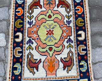 Anatolian Rug, Bedroom Rug, Handmade rug, Vintage rug, Oushak Rug, Floor RUG, Rug 2 x 3, Turkish rug, 2x3