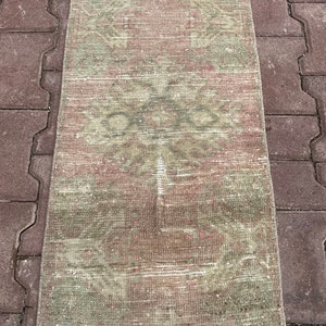 Oushak rug, Kitchen decor rug, Rug Vintage, 1,5 x 2,10 ft Turkish rug, Neutral Rug, Floor rug, Turkey rug 2x3, Boho Rug, Anatolian rug