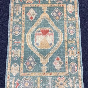 2x4 Rug, Vintage Small Rug, Small Kitchen Rug, Rustik Decor Rug, Oushak 2x4 Rug, Door Mat Rug, 2x4 Rugs, 2&#39;3x3&#39;6 Feet Rug, Handmade Wool Rug