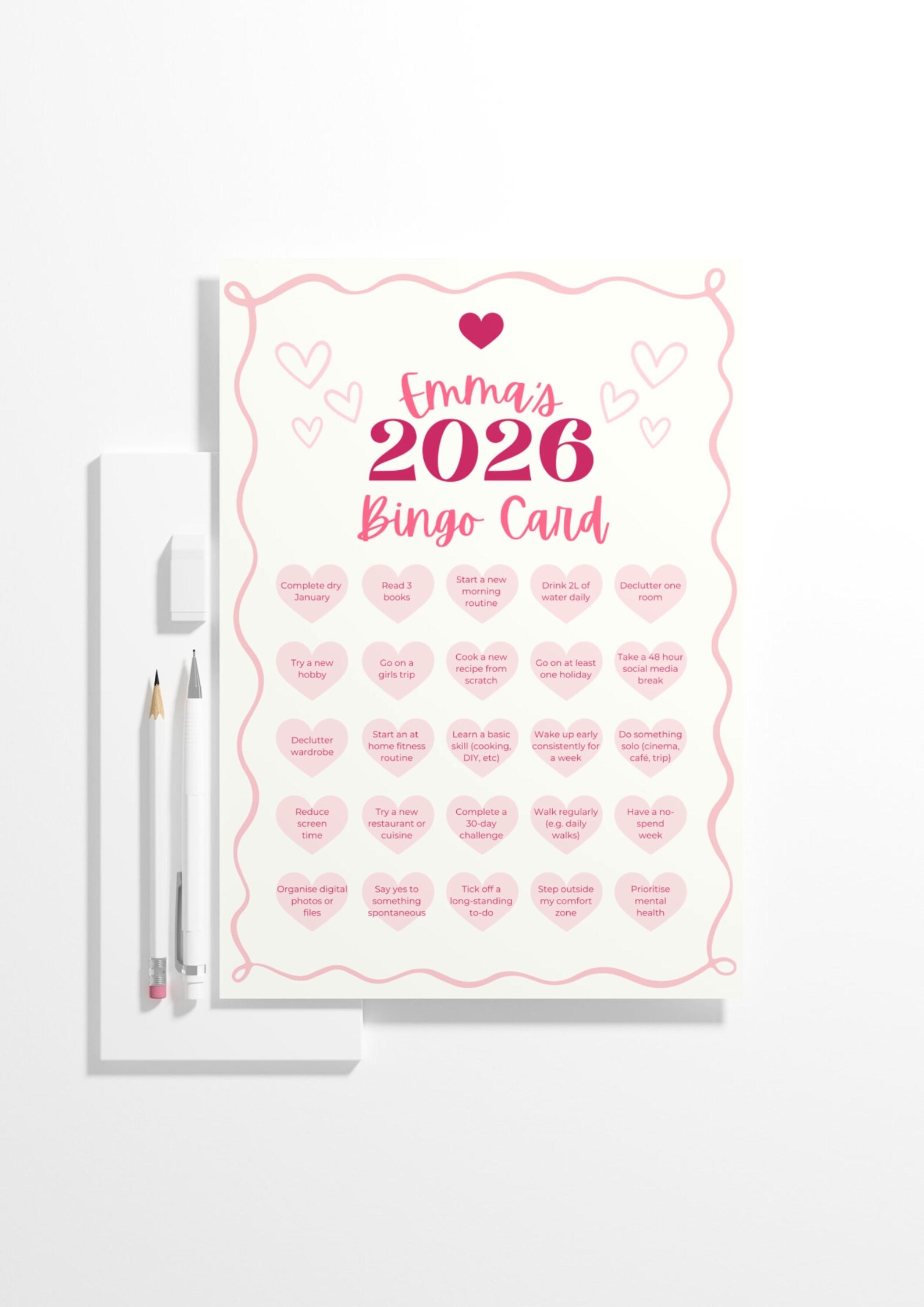 2026 Editable Bingo Card Template for Canva. Instant Download ...