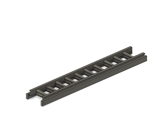 1/10th scale extension ladder 275mm long