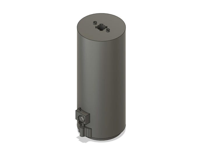 1/10th scale water heater