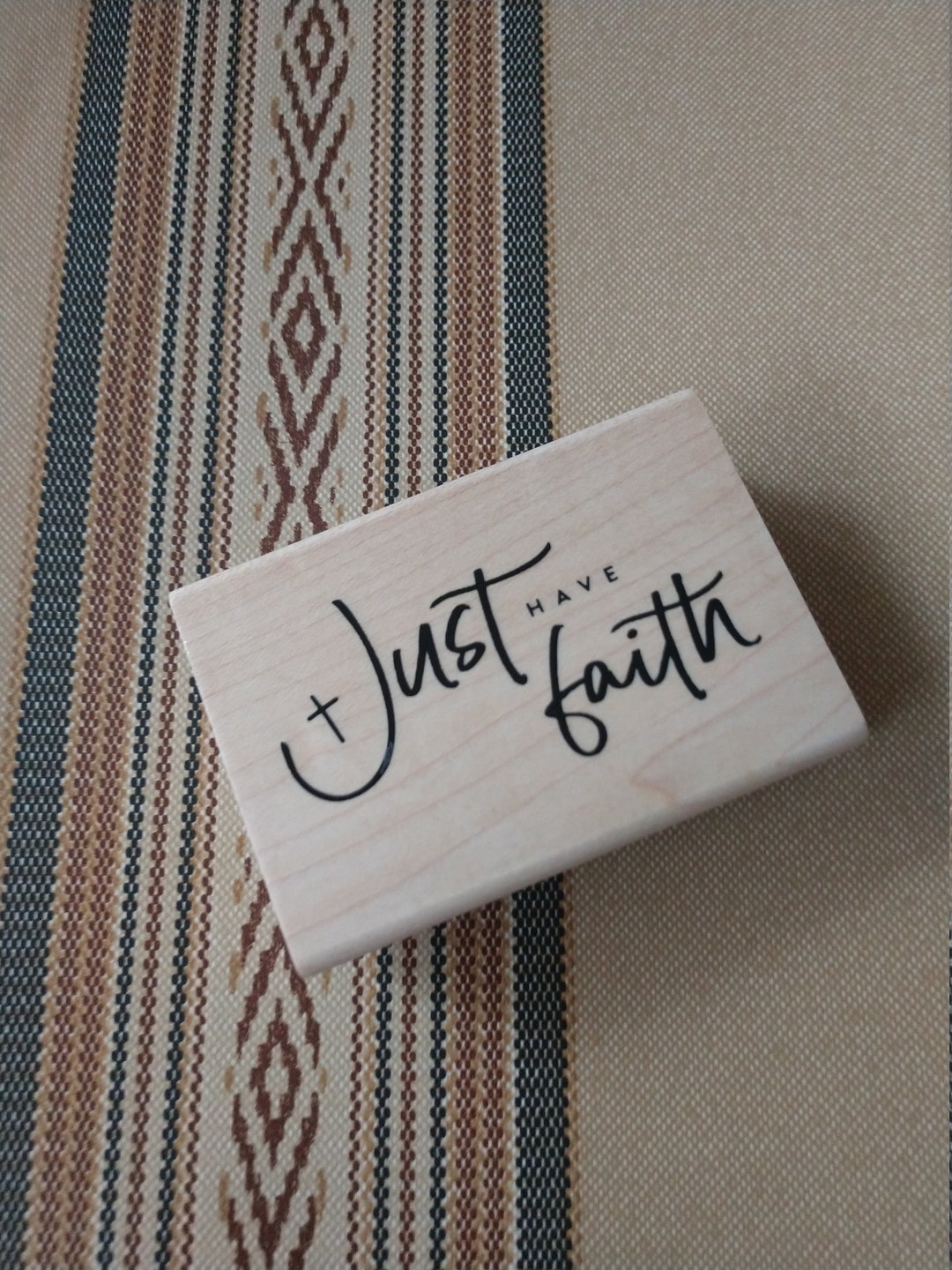 Just Have Faith Rubber Stamp Unused Etsy
