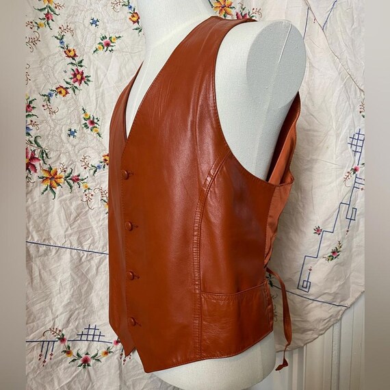 Vintage Pioneer Wear Leather Vest Etsy