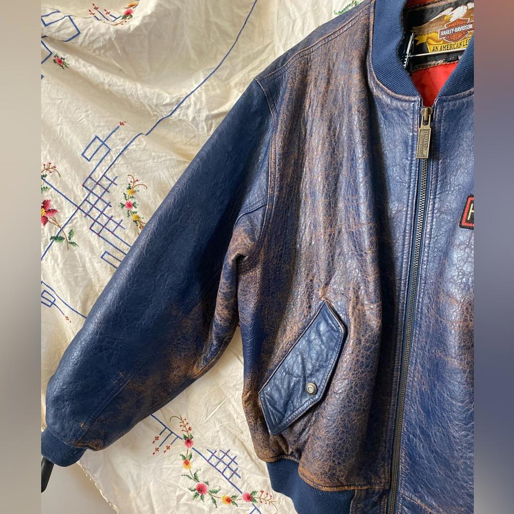 RARE Vintage 70s/80s Chain Stitch Harley Davidson Bomber