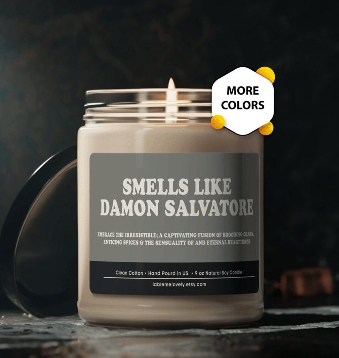Smells Like Damon Salvatore Candle Unique Gift Idea Vampire Diaries