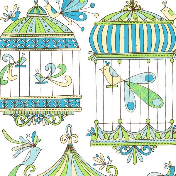 Bird Cages -Limited Edition Screen Print -16x20