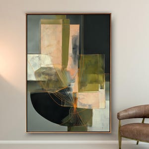 Large Framed Canvas Art | Floating Frame Canvas Prints | Oversized Canvas Wallart | Canvas in Floating Frame | Custom Abstract Art Prints |