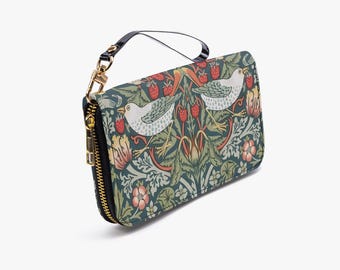 William Morris Style Wallet | Womens Faux Leather Wallet | Colorful Purse
