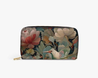Chateaucore Floral Leather Wallet | Faux Leather Soft Fabric | Colorful Design
